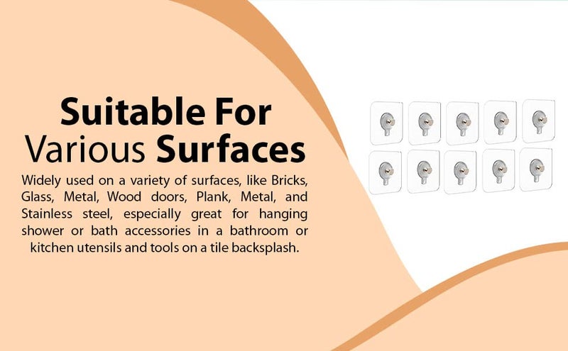 Boniry 20 Pcs Nail Free Photo Frame Wall Hook |Sticky Hooks for Wall Heavy Duty | Adhesive Hook | Photo Frame Hooks for Without Drilling & Hanging - Image 5