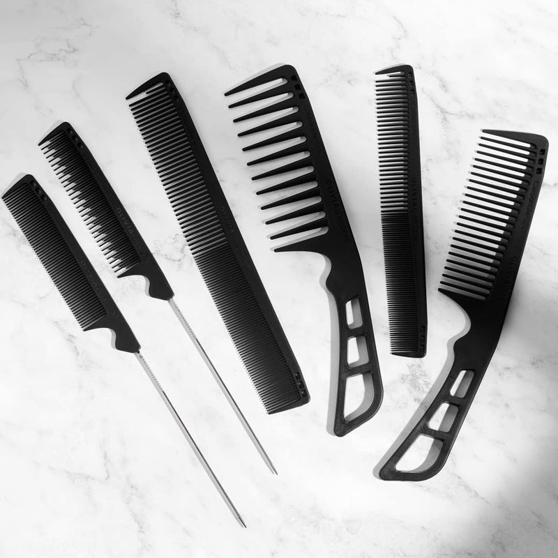 Olivia Garden CarbonLite 7" Cutting Comb made of carbon, ultra-light, high heat resistant, durable and anti-static - Image 3