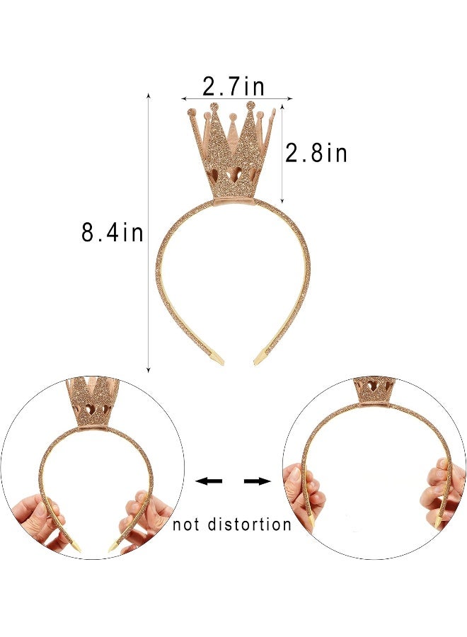 Ever Fairy Girls Shiny Crown Hairband Princess Girl Crown Headband Wedding - Image 2
