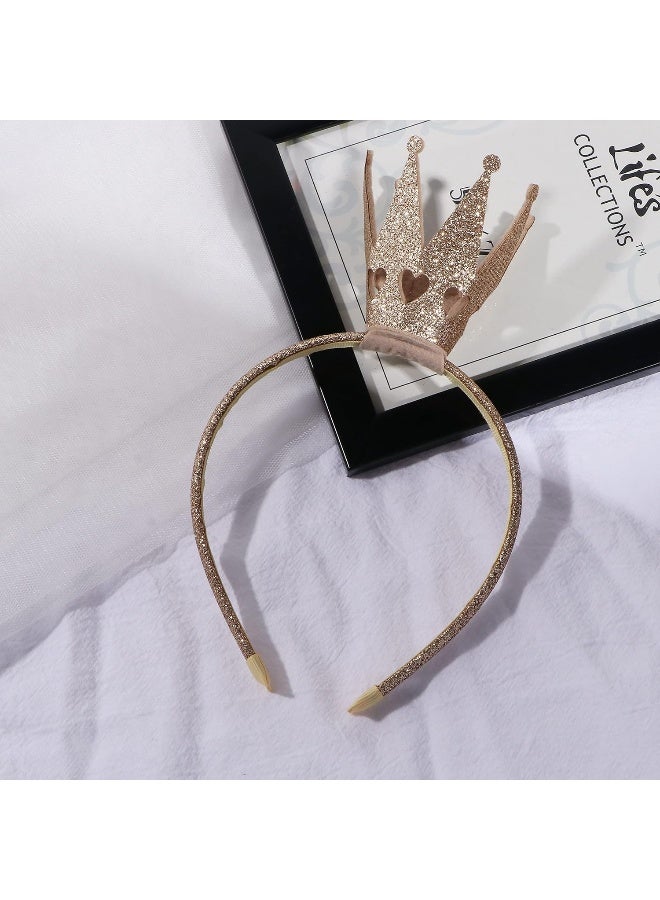 Ever Fairy Girls Shiny Crown Hairband Princess Girl Crown Headband Wedding - Image 4
