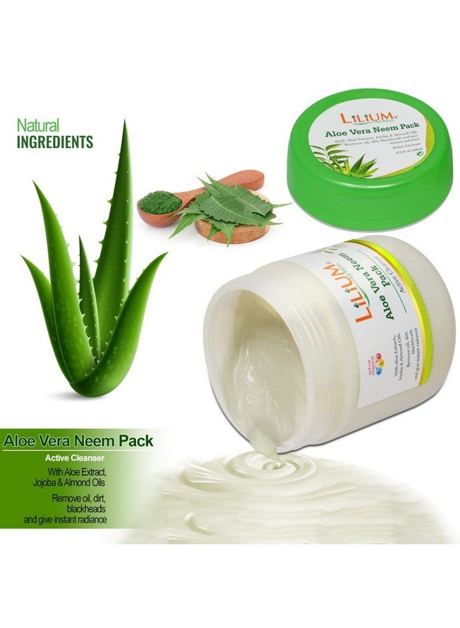Lilium Active Anti-Oxidants Aloevera Facial Kit, 3600 GM | Soothing Moisturized & Balanced Skin | Reduce Dark Spots, Acne with Aloe Vera & Gives Healthy and Glowing skin | For Men and Women - Image 3
