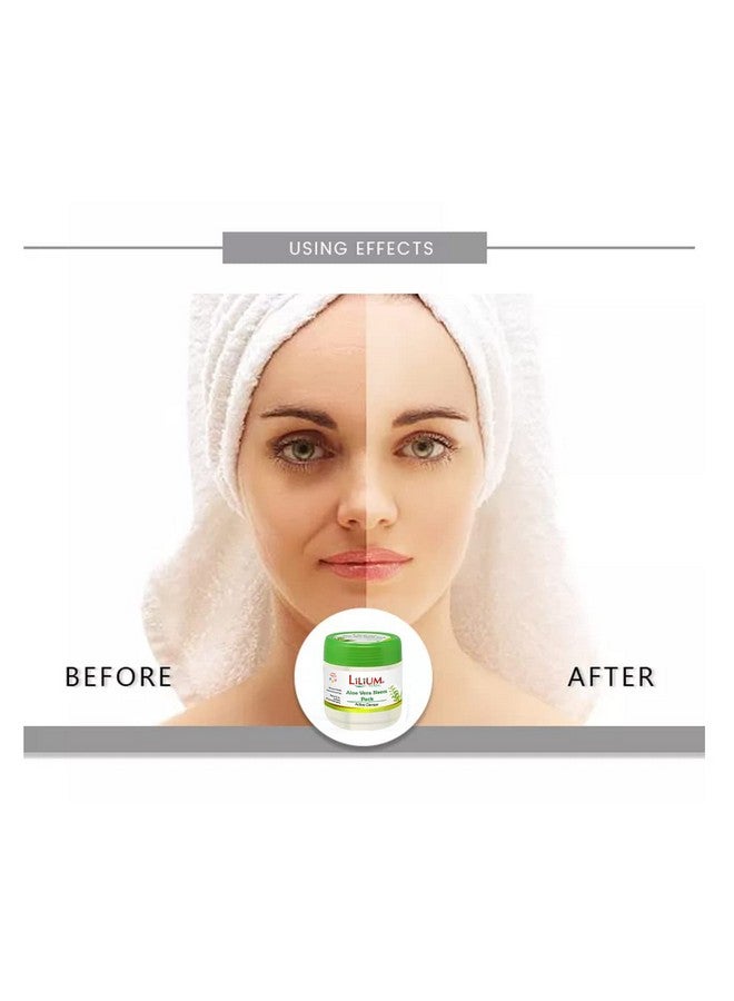 Lilium Active Anti-Oxidants Aloevera Facial Kit, 3600 GM | Soothing Moisturized & Balanced Skin | Reduce Dark Spots, Acne with Aloe Vera & Gives Healthy and Glowing skin | For Men and Women - Image 4
