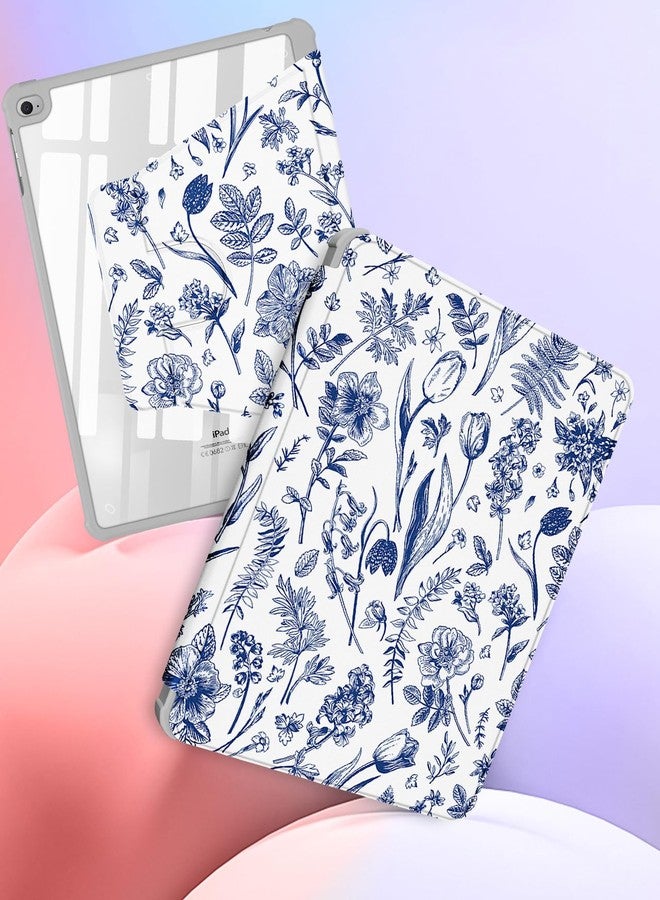 Kidcube for iPad 5th/6th Generation Case, for iPad Air 1st/2nd Gen, for iPad Pro 9.7 Inch Case Women Girls Cute Folio Cover with Pencil Holder Floral Flower Pretty Girly Rotating Stand Cases 2018/2017 - Image 4