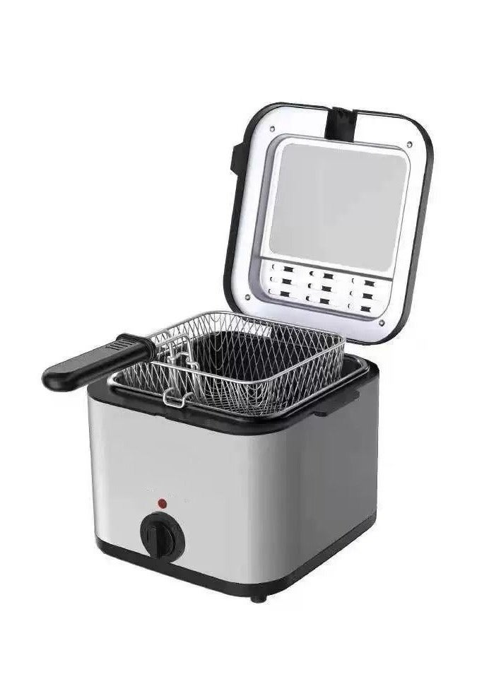 2.5L Home Electric Deep Fryer | 1000W Smart Electric Fryer | Multi-Function Oil Fryer | Fries & Fried Chicken Maker | Perfect for DIY Family Snacks  - Image 1