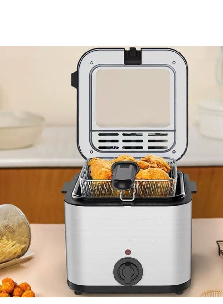 2.5L Home Electric Deep Fryer | 1000W Smart Electric Fryer | Multi-Function Oil Fryer | Fries & Fried Chicken Maker | Perfect for DIY Family Snacks  - Image 5