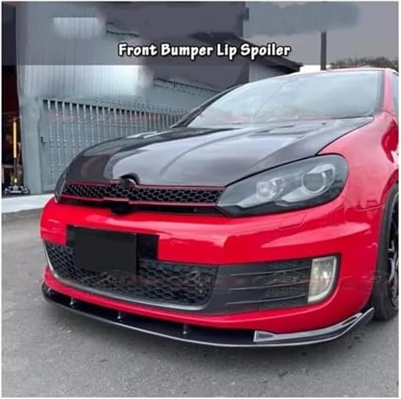 DEMULAX Front Bumper Lip Spoiler for VW Golf MK6 GTI GTD - Image 5