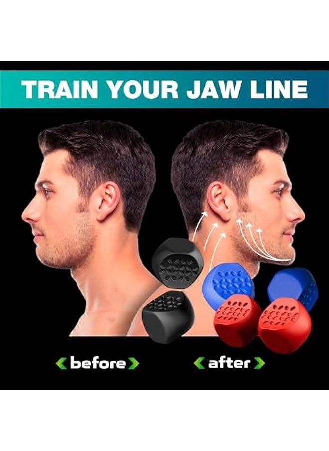 RYNX Jaw Exerciser 3 Resistance Levels Silic Jawline Shaper with Case Slims Ts Face Powerful Jawline Trainer Jawline Exerciser for Beginner Intermediate Advanced User 6  - Image 3