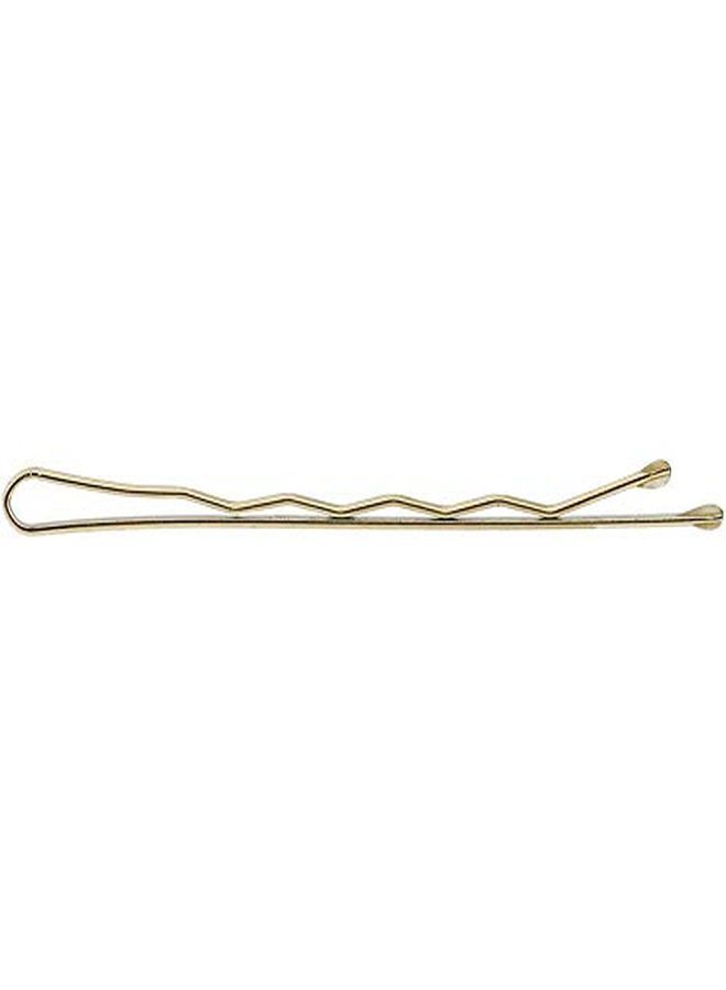 ScivoKaval Bobby Pins Bulk Champagne Gold For Blonde 100 Count Hair Bob Pins Bulk In A Case Box Tub, 2.2 Inch - Image 2