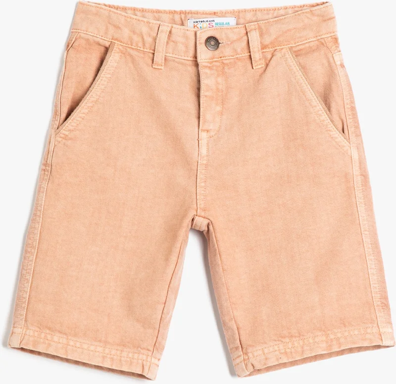 KOTON Denim Shorts Pocket Cotton