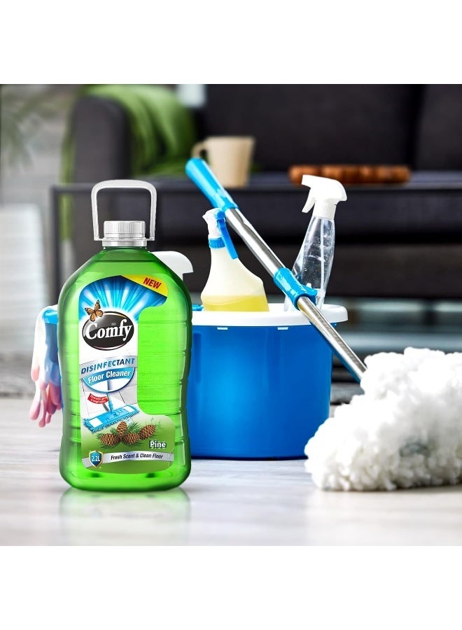 Comfy Feah Comfy Disinfectant Floor Cleaner 2.2L - Pine Scent, Powerful Germ Removal, Sparkling Multi-Surface Clean, Long-Lasting Freshness, Efficient Cleaning for All Floor Types, Durable Formula - Image 4