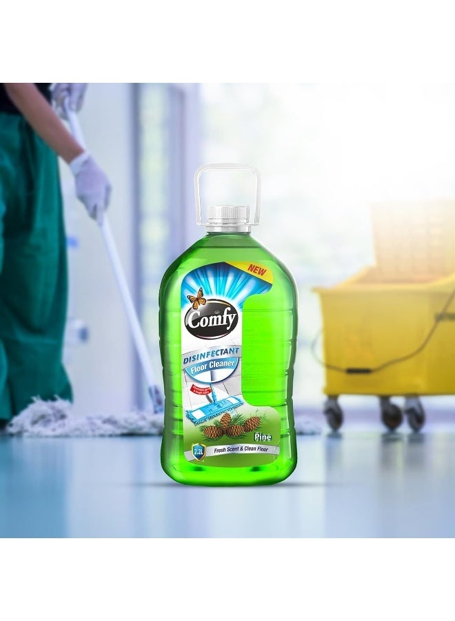 Comfy Feah Comfy Disinfectant Floor Cleaner 2.2L - Pine Scent, Powerful Germ Removal, Sparkling Multi-Surface Clean, Long-Lasting Freshness, Efficient Cleaning for All Floor Types, Durable Formula - Image 5