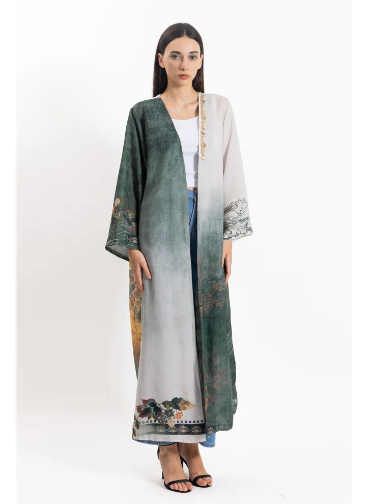 شايبس DETAILED PRINTED ABAYA