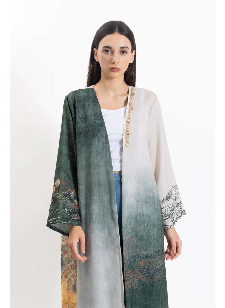 شايبس DETAILED PRINTED ABAYA