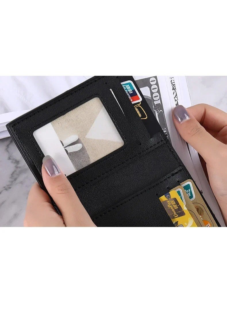 zoba Luxury women's wallet made of high-quality faux leather with an elegant pattern - gold metal clasp gives a touch of luxury - smart interior organization for cards, cash and bills (grey color) - Image 3