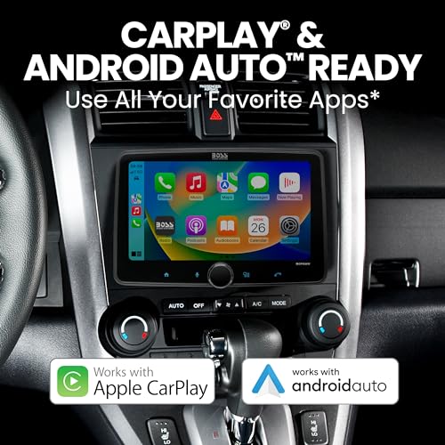 BOSS Audio Systems BCPA8W Car Stereo Wireless Apple CarPlay Android Auto Single Din 8 Inch Touchscreen Bluetooth No CD DVD Player AMFM Radio Receiver - Image 3