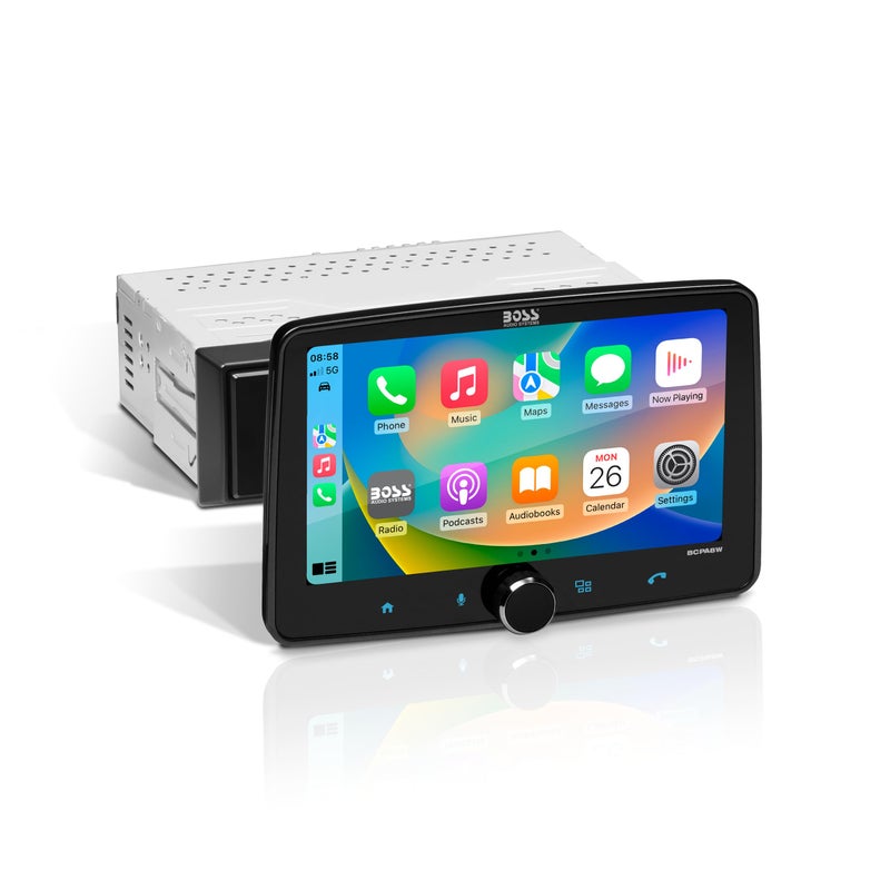 BOSS Audio Systems BCPA8W Car Stereo Wireless Apple CarPlay Android Auto Single Din 8 Inch Touchscreen Bluetooth No CD DVD Player AMFM Radio Receiver - Image 2