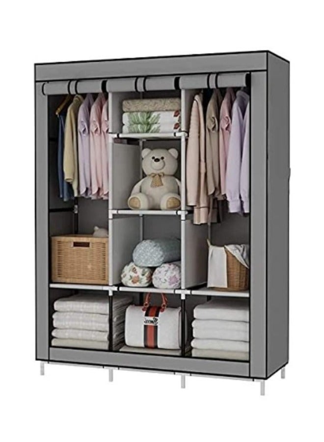 Generic Gray 3-door wardrobe 88130: elegant design and practical storage space  - Image 3