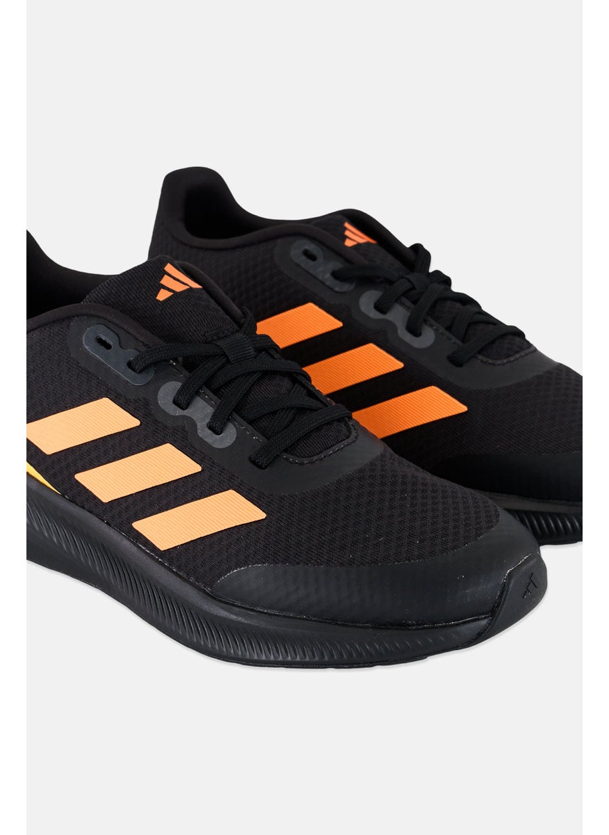 Adidas Kids Boy Runfarlcon 3,0 Lace Up Running Shoes, Black  - Image 3