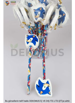 SONIC Licensed 2 Pieces Pencil with Eraser Top  - Image 4