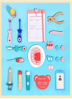 KEVIN Doctor Dentist Wooden Pretend Play Set  - Image 2