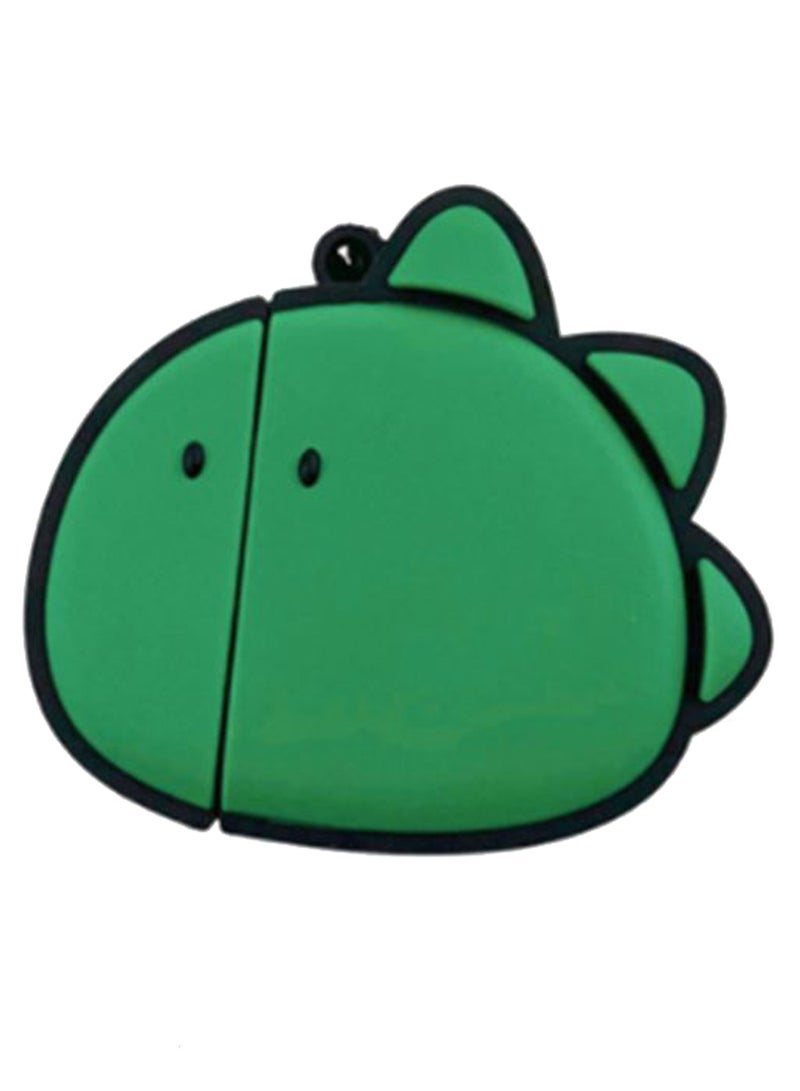 Cute Dinosaur Bluetooth Headphone Protective Cover For Apple AirPods 3 Pro Green