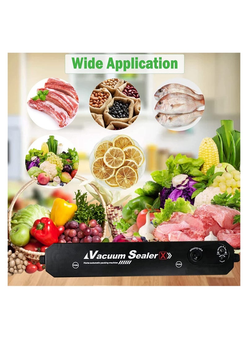 ELTRAZONE Vacuum Sealer with 10 Sealer Bag Vacuum Sealer Machine Automatic Food Vacuum Sealer for Food Savers Storage Household Black Food Sealer  - Image 4