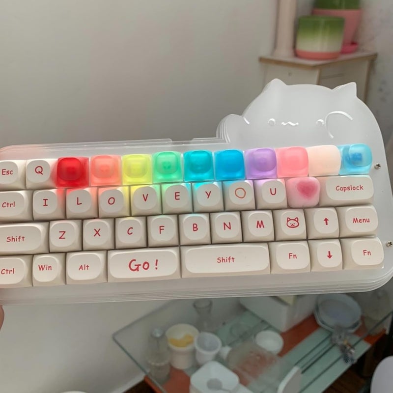 Epoxy Key Cap Gaming Keyboard Key Cap Replacement with Glossy and Diffused Light for Keyboard - Image 3