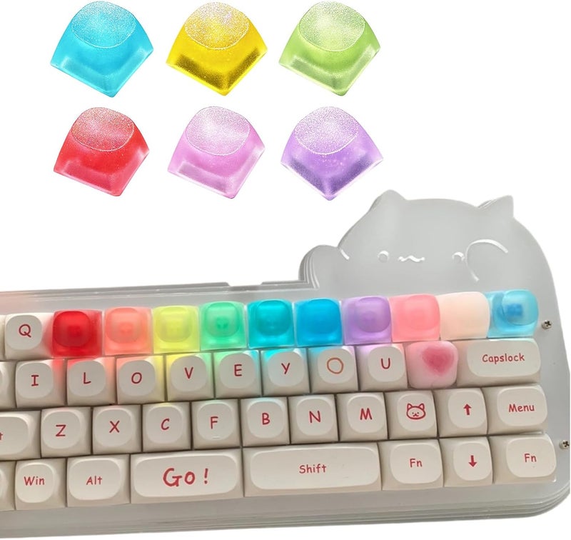 Epoxy Key Cap Gaming Keyboard Key Cap Replacement with Glossy and Diffused Light for Keyboard - Image 2