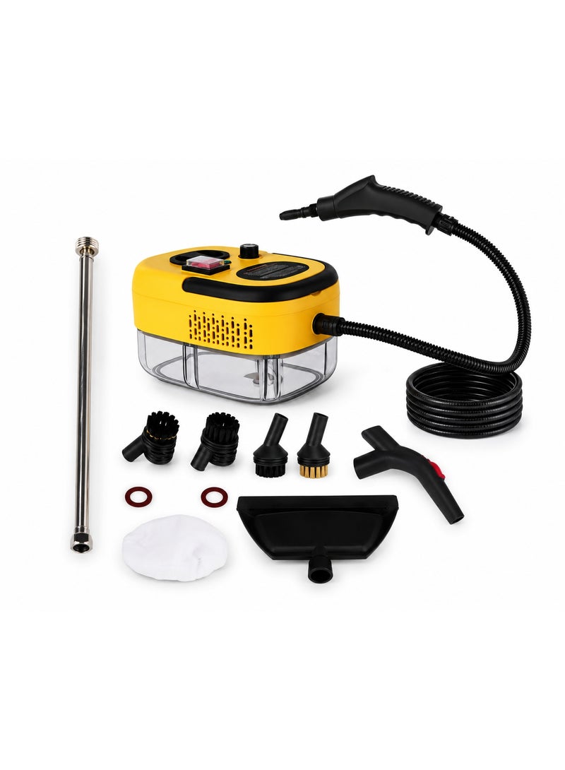 Denx 1500W Multi-Purpose Handheld Steam Cleaner, 3-Bar Steam Cleaning Machine with 6 Adjustable Steam Levels, 1.2L Water Tank, Portable Cleaner for Kitchen, Bathroom, Floors, Glass & Furniture - Image 1