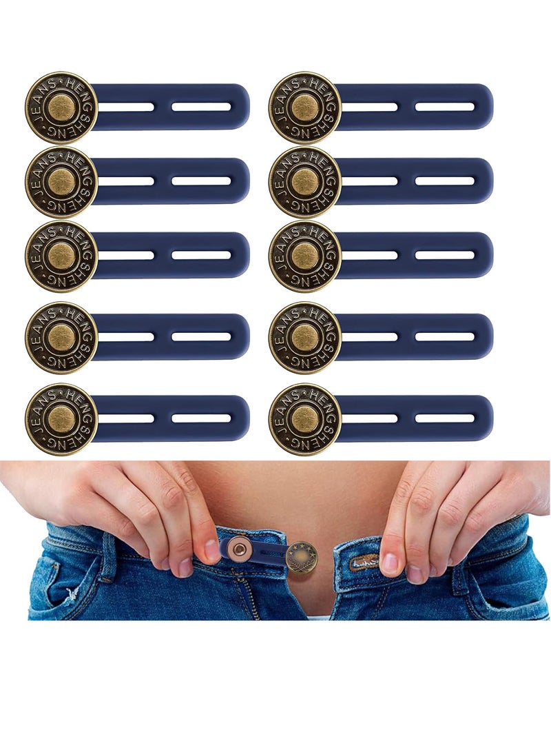 10 Pieces Button Extender for Trousers, Adjustable Waistband Extension Set  - Image 1