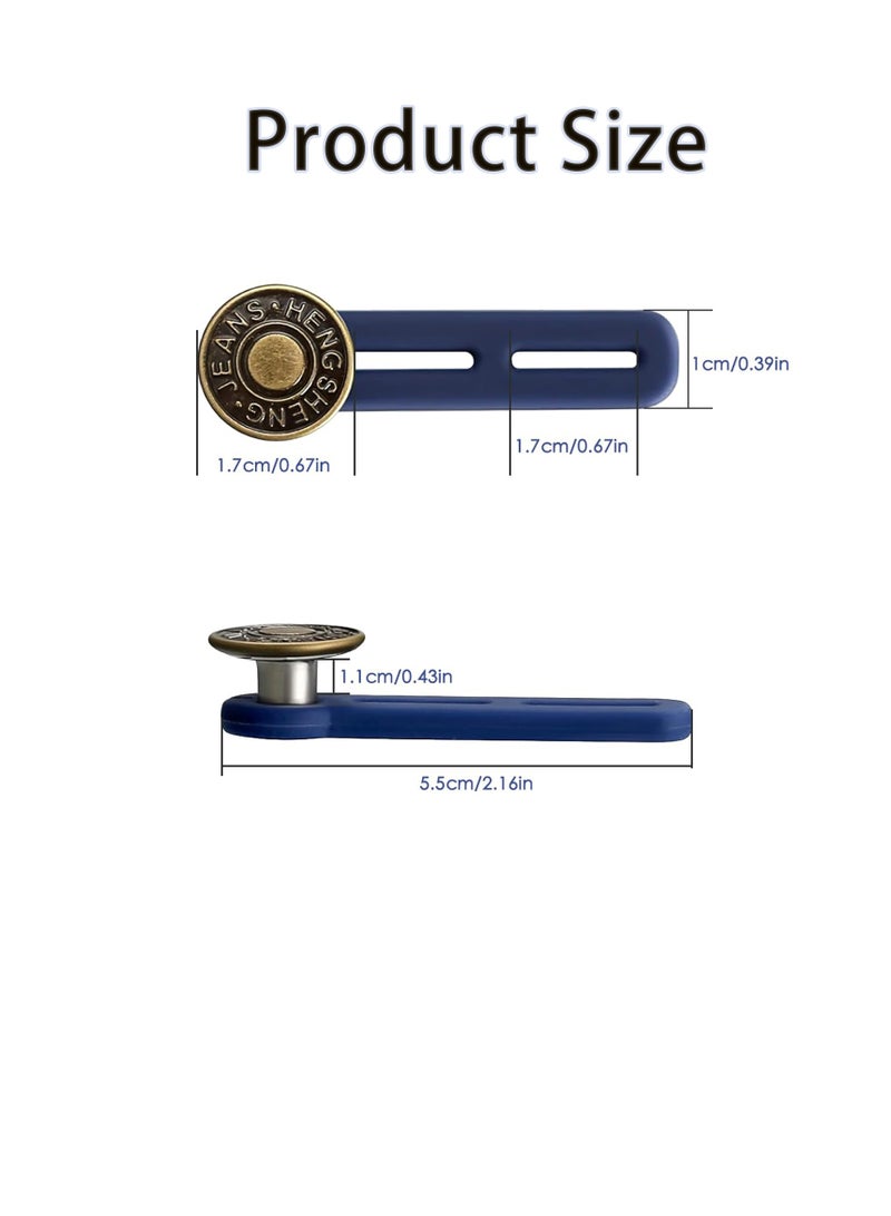 10 Pieces Button Extender for Trousers, Adjustable Waistband Extension Set  - Image 2