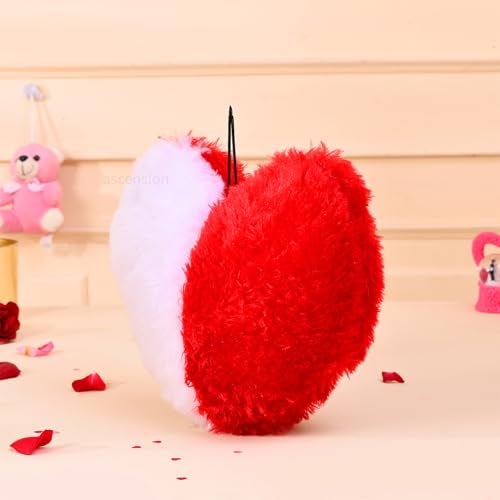 Ascension Fiber Heart Shape Cushion Pillow Valentine Gift for Girlfriend Boyfriend Couples Husband and Wife Valentine's Day Love Pillow Valentine Week Gift Item Gifts for Loved One, Multicolor - Image 3