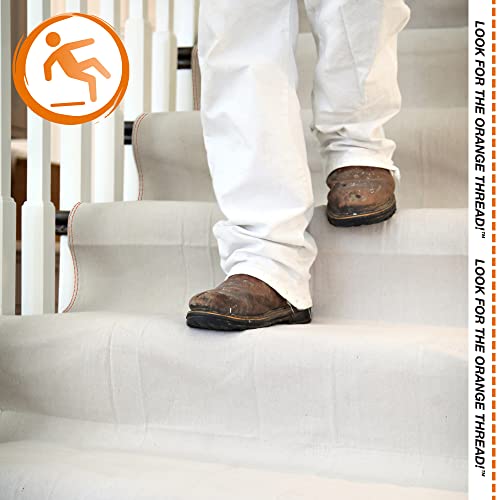 Trimaco 04328 Slip Resistant Dropcloth Stay Put Canvas Plus Drop Cloth, 4-feet x 12-feet - Image 3