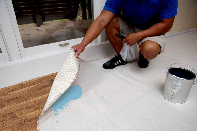 Trimaco 04328 Slip Resistant Dropcloth Stay Put Canvas Plus Drop Cloth, 4-feet x 12-feet - Image 4