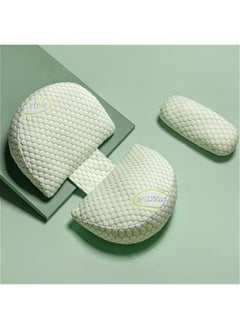 Pregancy Pillows for Sleeping, Maternity Pillow, Pregnancy Body Pillow Support for Back, Legs, Belly, HIPS of Pregnant Women, Detachable and Adjustable with Pillow Cover (Green, Small)