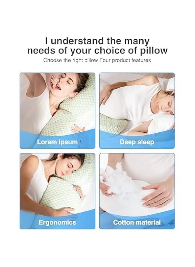 HOOKOR - Pregancy Pillows for Sleeping, Maternity Pillow, Pregnancy Body Pillow Support for Back, Legs, Belly, HIPS of Pregnant Women, Detachable and Adjustable with Pillow Cover (Green, Small) - Image 1