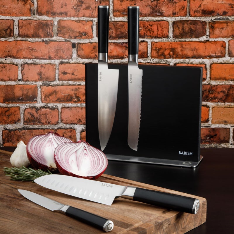 Babish Magnetic Knife Double Sided Block Holder (11" X 8.5" X 4") w/Anti Skid Base - Image 2
