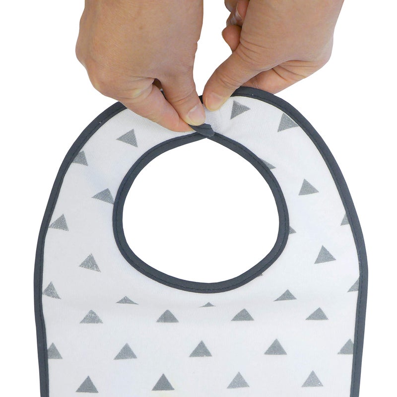 Neat Solutions 10 Pack Water Resistant Bib Set Blue/Grey Assorted, 10 Count, 0+ Months - Image 4
