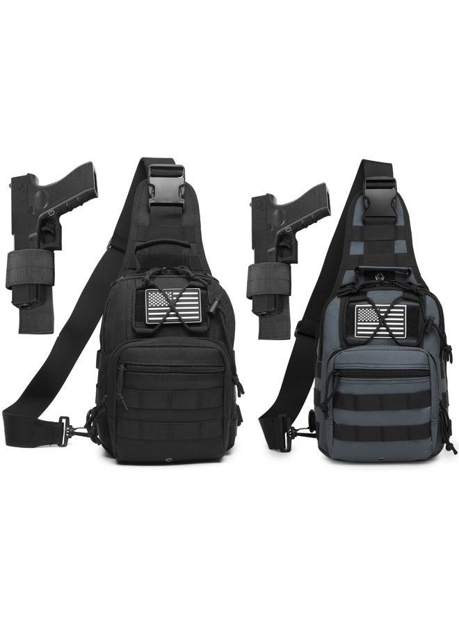 ATBP Small Tactical Sling Bag For Men With Holster Military EDC Shoulder Bag CCW Crossbody Bag 7 Liters - Image 1