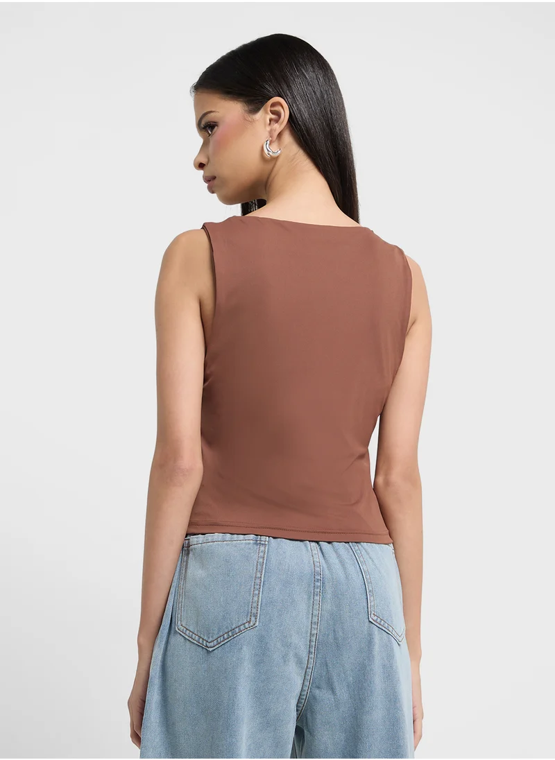 Ginger Ruched Bodycon Top