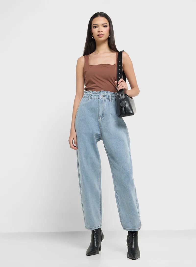 جينجر Ruched Bodycon Top