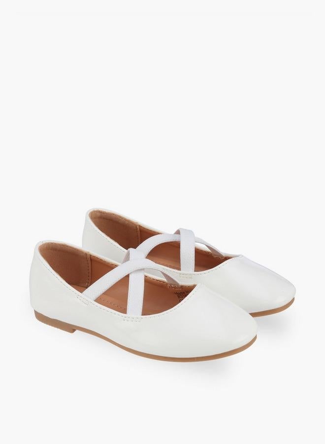 Flora Bella By Shoexpress Girls Cross Strap Ballerina Shoes - Image 3