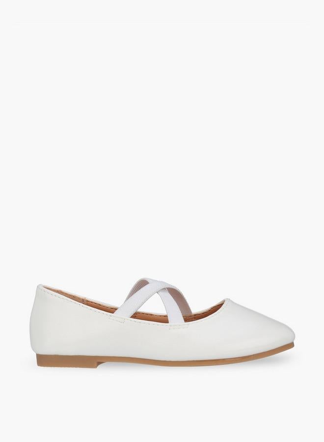 Flora Bella By Shoexpress Girls Cross Strap Ballerina Shoes - Image 1