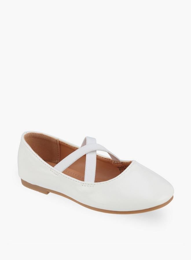 Flora Bella By Shoexpress Girls Cross Strap Ballerina Shoes - Image 2