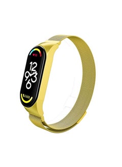 Replacement Strap For Xiaomi Mi Band 7 Milanese Metal Watch Band Gold