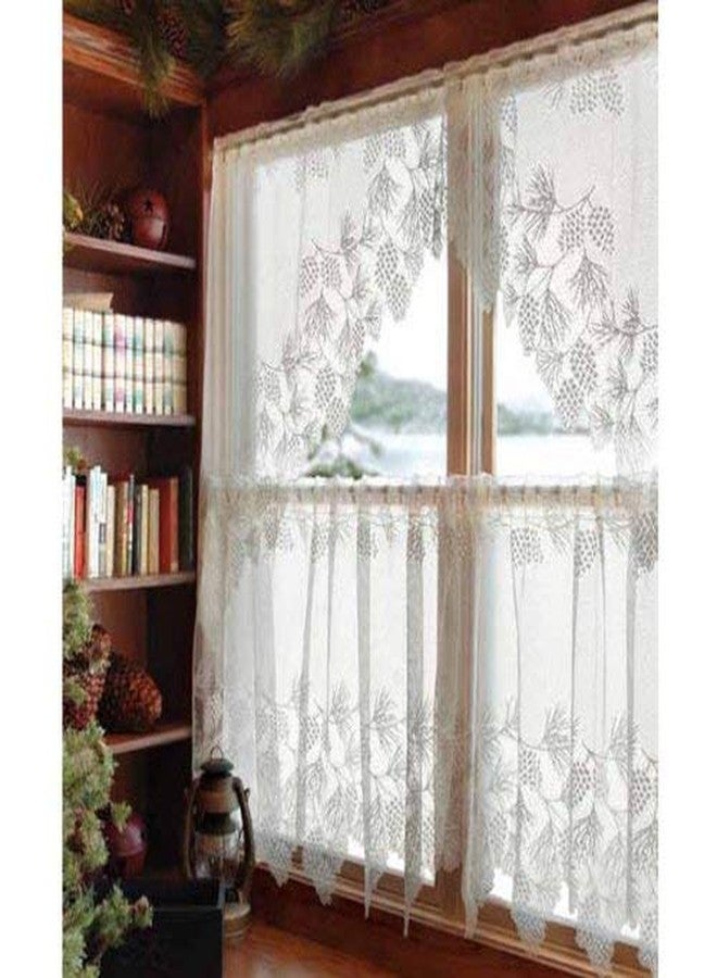 Heritage Lace Woodland 68-Inch Wide by 40-Inch Drop Swag Pair, White - Image 4