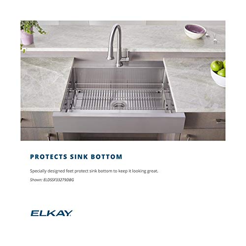 Elkay LKOBG1616 11-1/2" Stainless Steel Basin Rack with Rubber Feet - Stainless Steel - Image 5