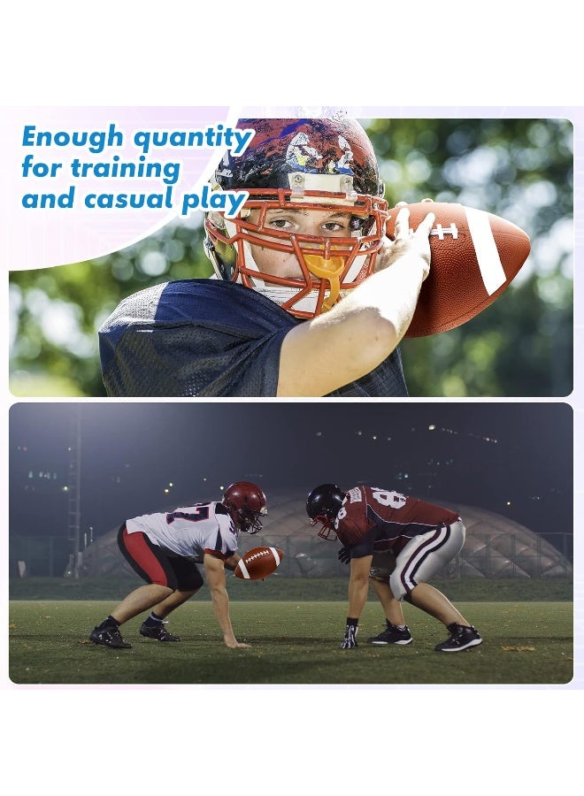 Jerify Rubber Footballs Bulk Official Size 6 Footballs Rubber Football with Pump Indoor Outdoor Footballs Bulk Water Footballs for Kids Adults Training and Recreational Play - Image 5