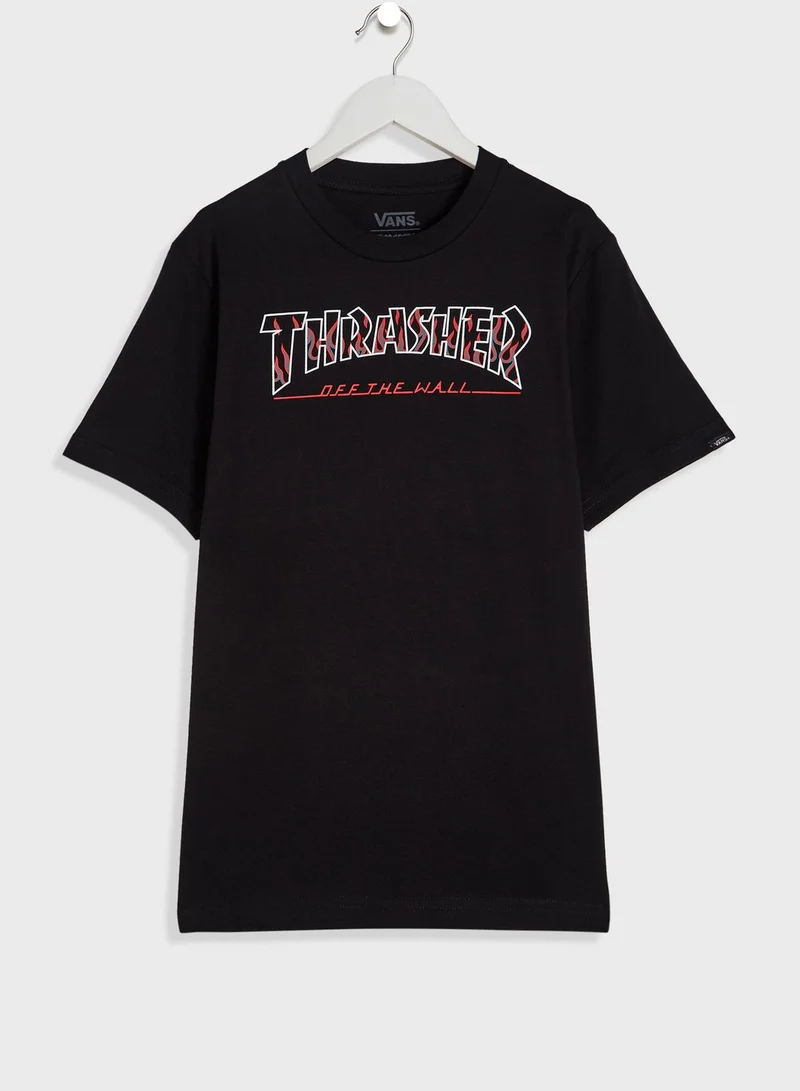 VANS Youth Otw Thrasher Logo T-Shirt