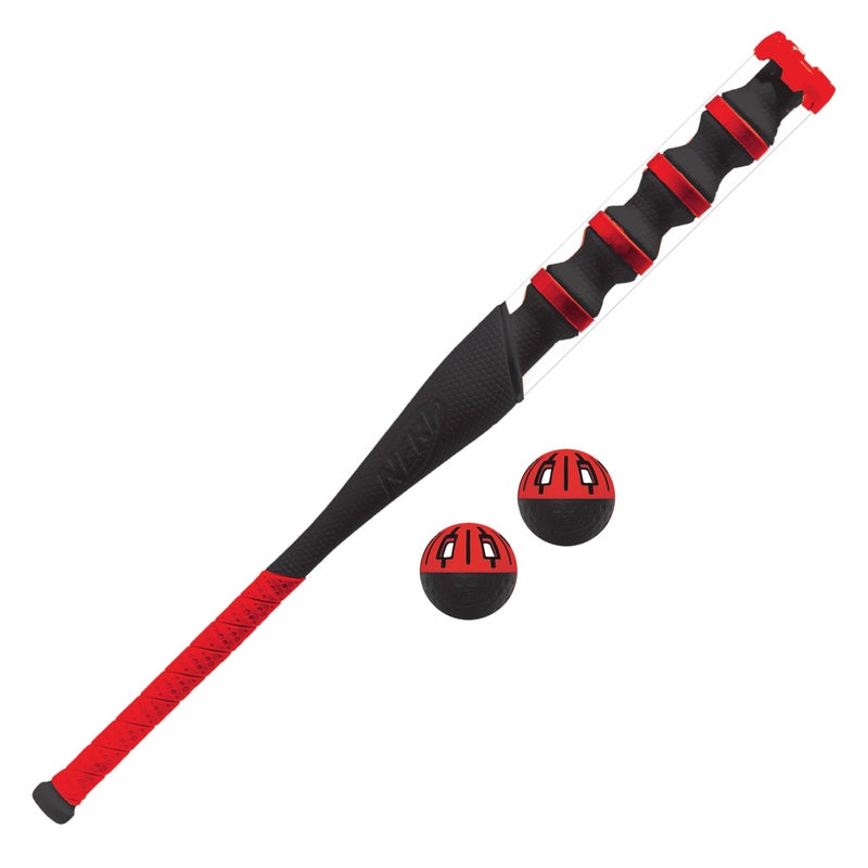 NERF Power Blast Kids Baseball Bat and Ball Set Kids Plastic Bat with Extra Grip Power Bands Official NERF Plastic Baseball Set - Image 2